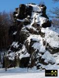 Lochstein bei Falkenstein im Vogtland, Sachsen, (D) (7) 22. Februar 2012 (Lochstein-Quarzit, Falkenstein-Subformation).JPG